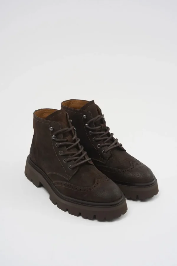 COPENHAGEN STUDIOS Cph179M Waxed Suede^Heren Laarzen